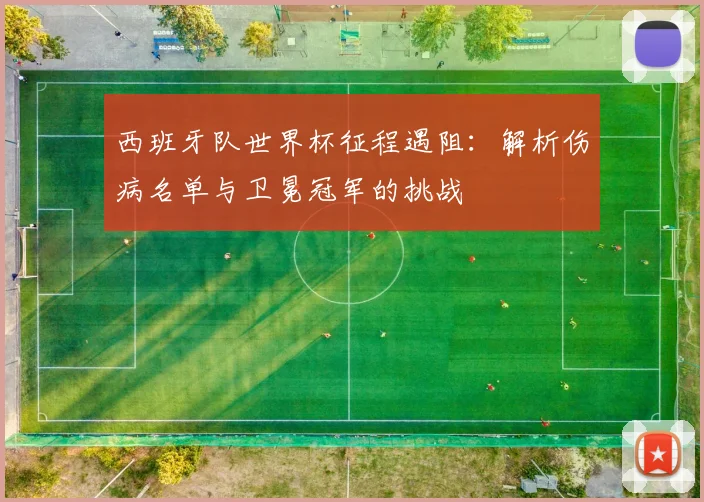 西班牙队世界杯征程遇阻：解析伤病名单与卫冕冠军的挑战